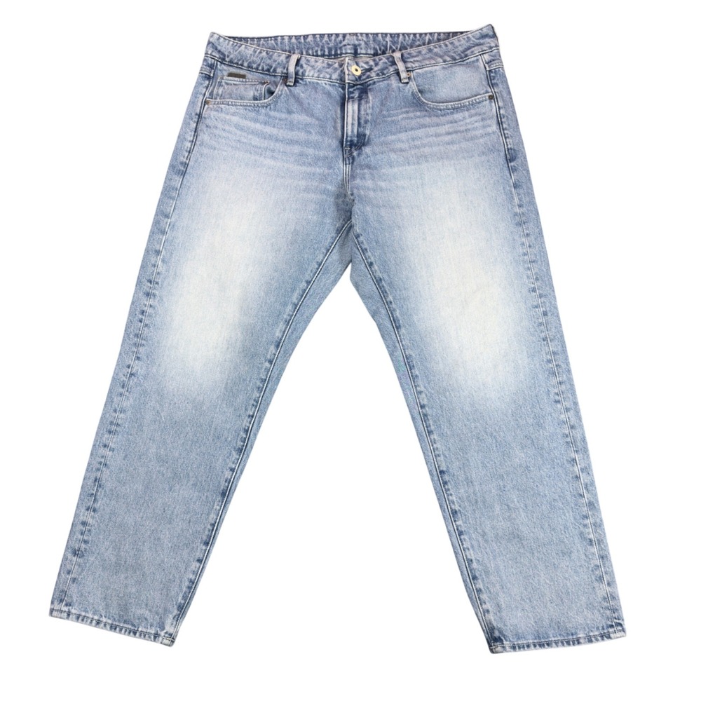 G-Star Raw Kate Boyfriend Jeans Womens 32 Light Wash Denim Tapered D15264 Casual